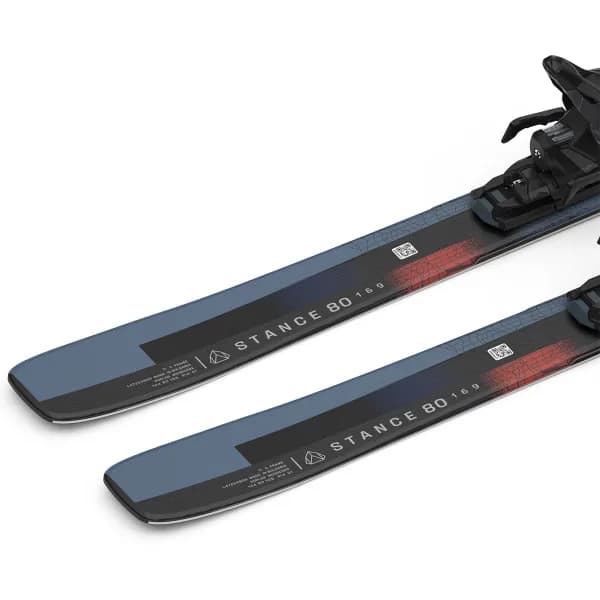 Ски Salomon E STANCE 80 Black/Coral/Ashley+ M11 GW L90 Bla — снимка 4