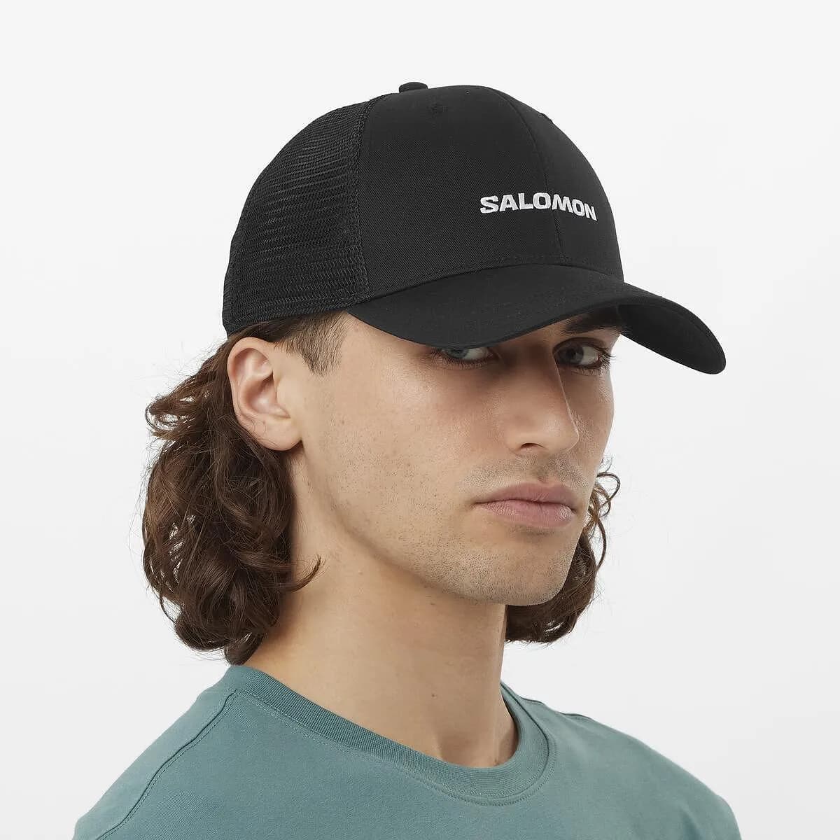 Лятна Шапка с Козирка Salomon TRUCKER U DEEP BLACK — view 4