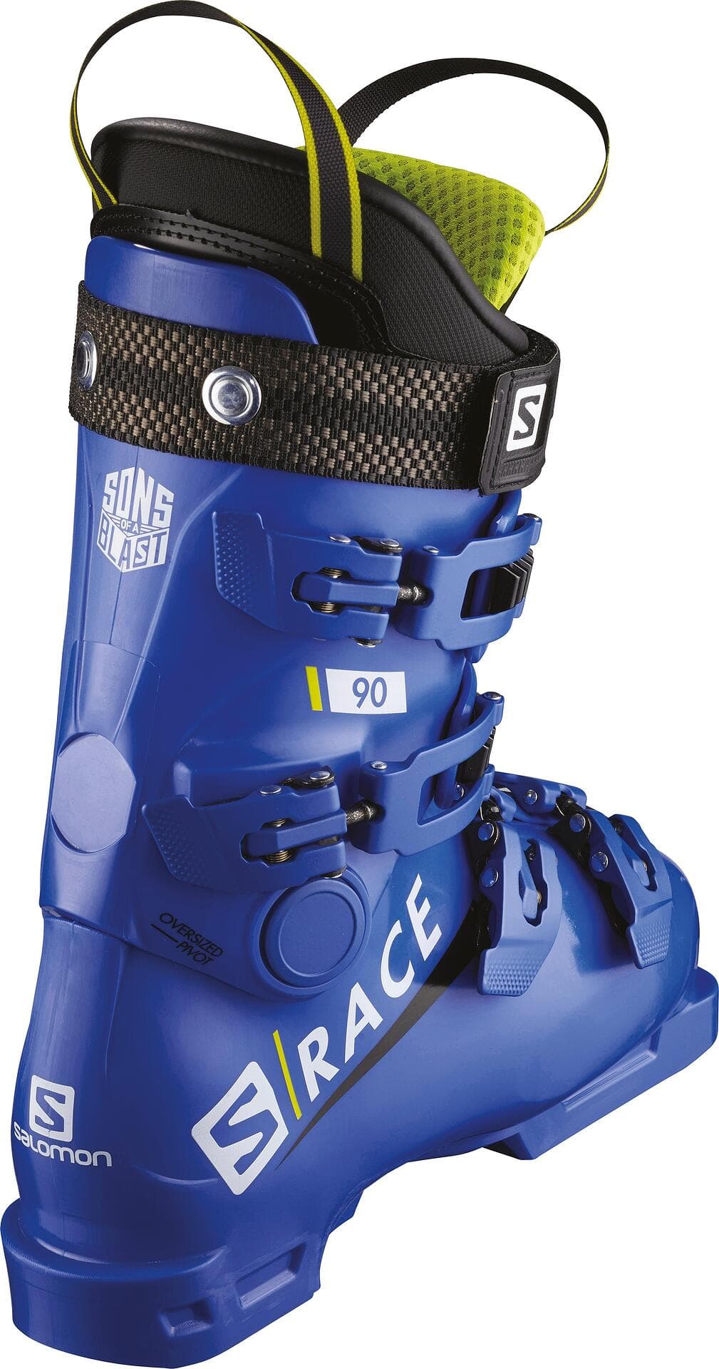 Детски Състезателни Ски обувки Salomon S/RACE 90 Raceblue/Acid — снимка 3