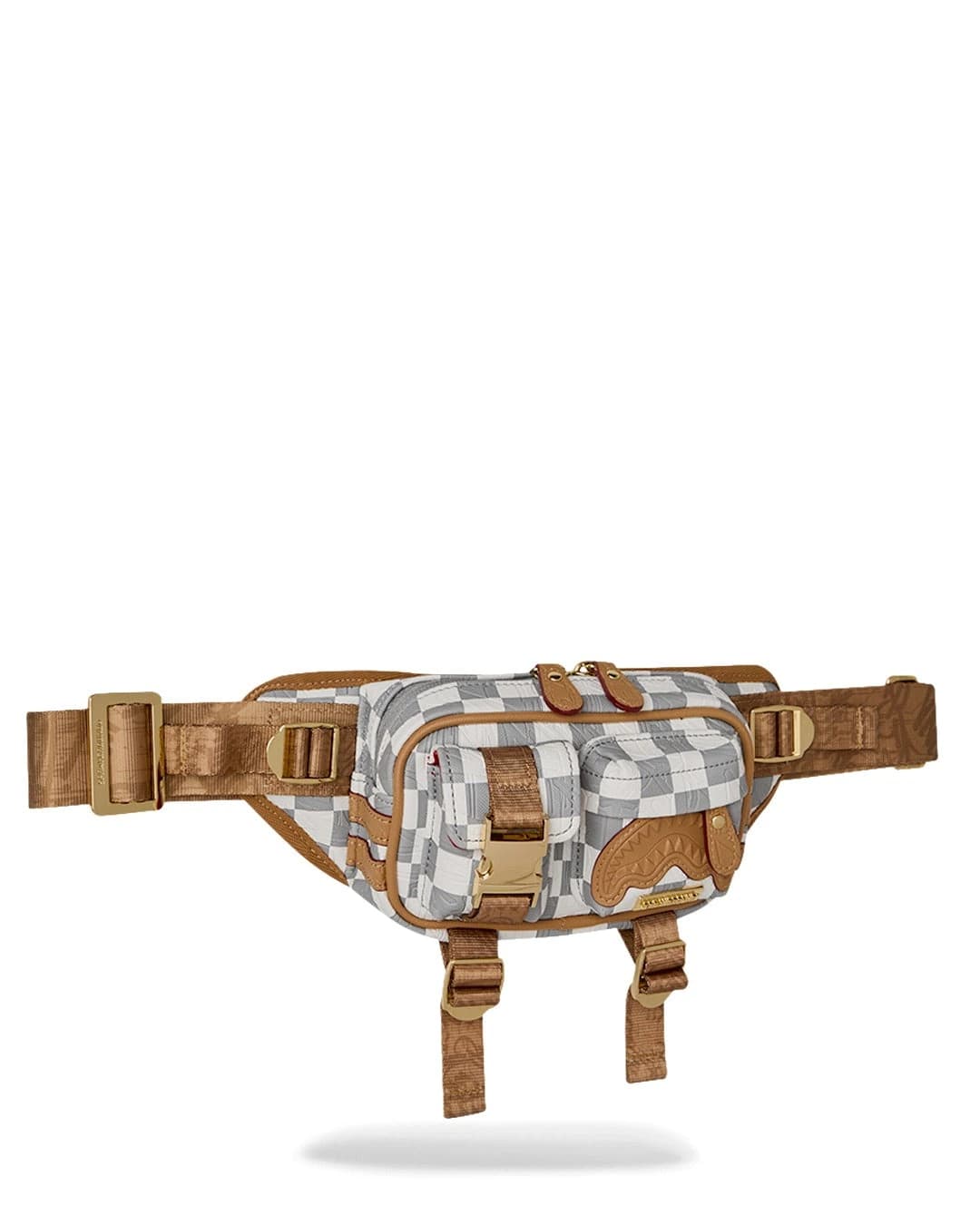 Чанта за Кръст SPRAYGROUND EMBOSSED CREAM CHECK CARGO CROSSBODY — снимка 2