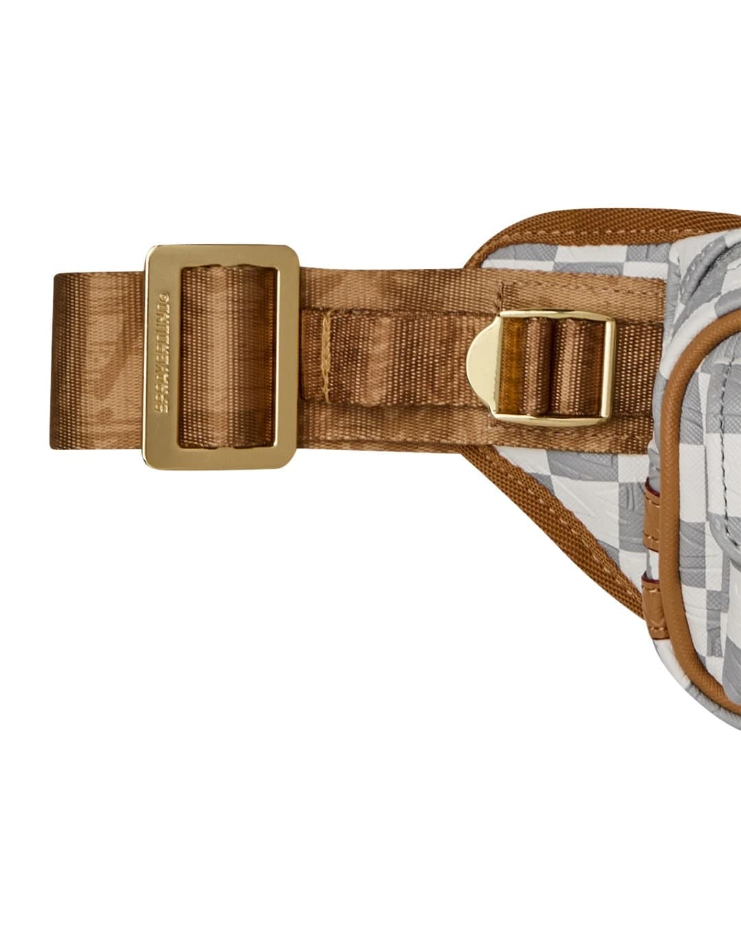 Чанта за Кръст SPRAYGROUND EMBOSSED CREAM CHECK CARGO CROSSBODY — снимка 3