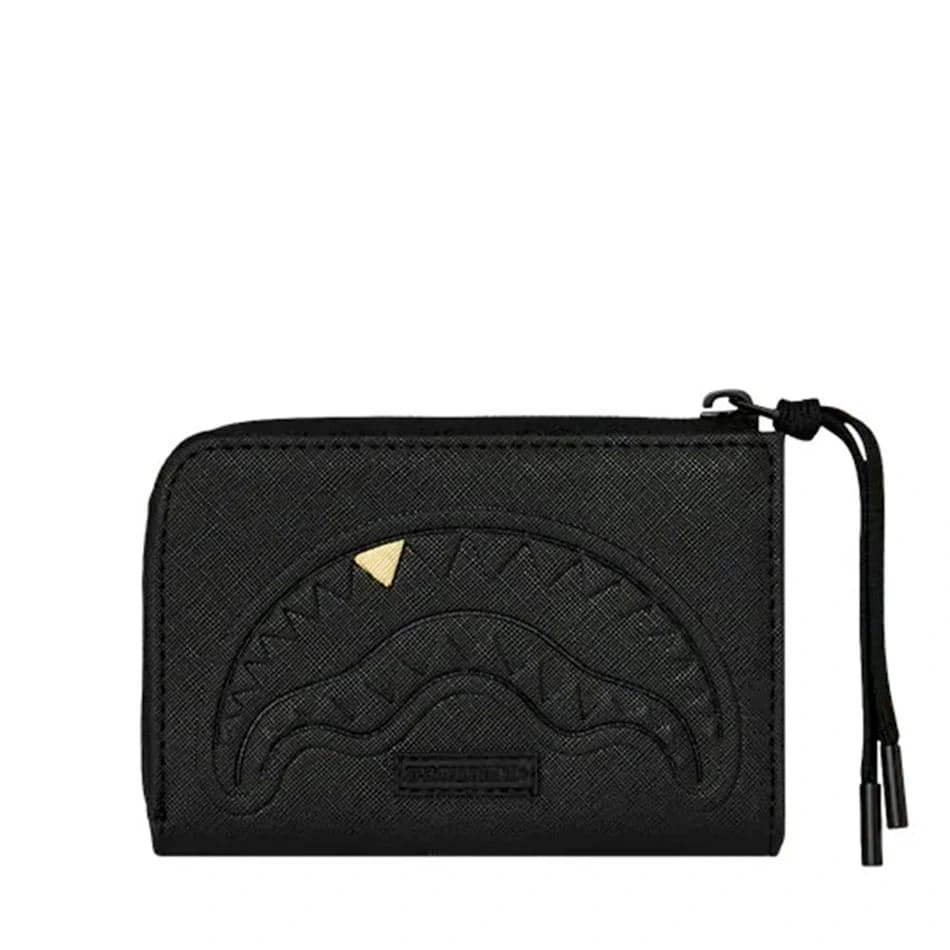 Портмоне SPRAYGROUND BLACKED OUT EMBOSSED GOLD TOOTH WALLET