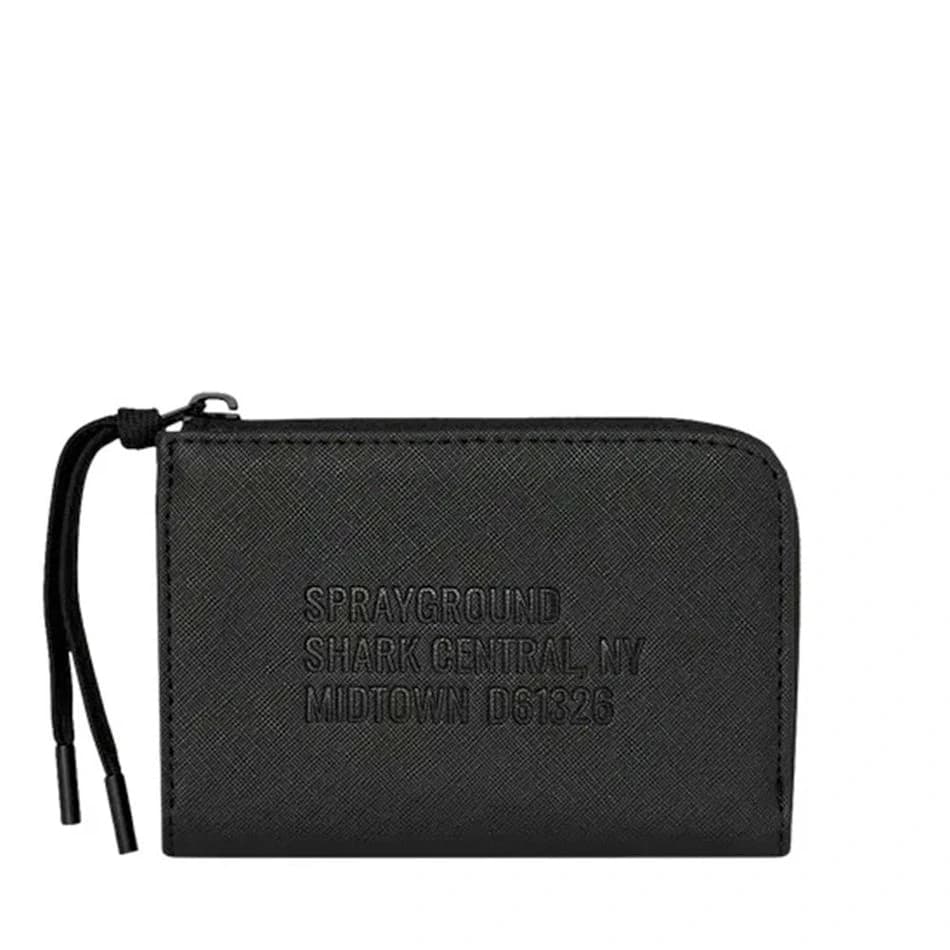 Портмоне SPRAYGROUND BLACKED OUT EMBOSSED GOLD TOOTH WALLET — снимка 2