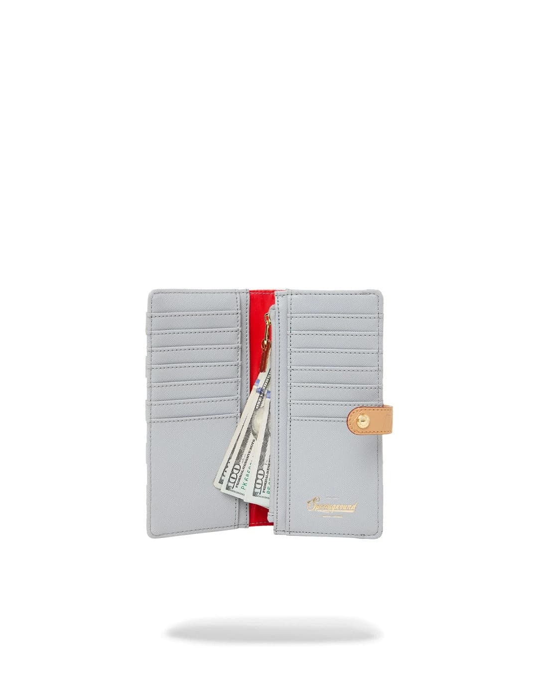 Портмоне SPRAYGROUND EMBOSSED CREAM CHECK SINGLE FOLD WALLET — снимка 4