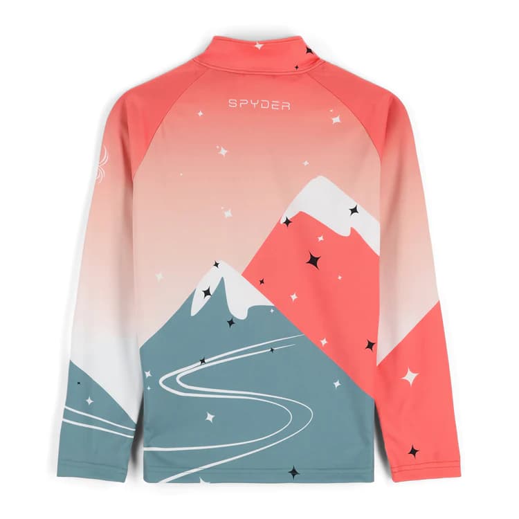 Детска блуза Spyder K ZIP T-NECK SURFACE WHITE — снимка 2