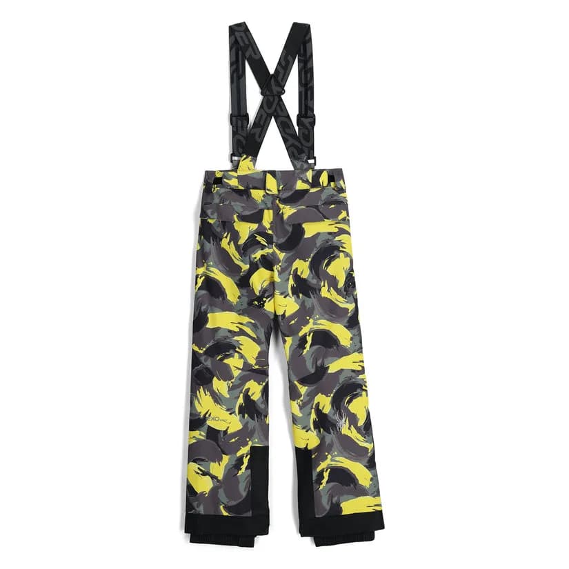 Детски Ски Панталон Spyder PROPULSION CAMOUFLAGE ACID YELLOW — снимка 2