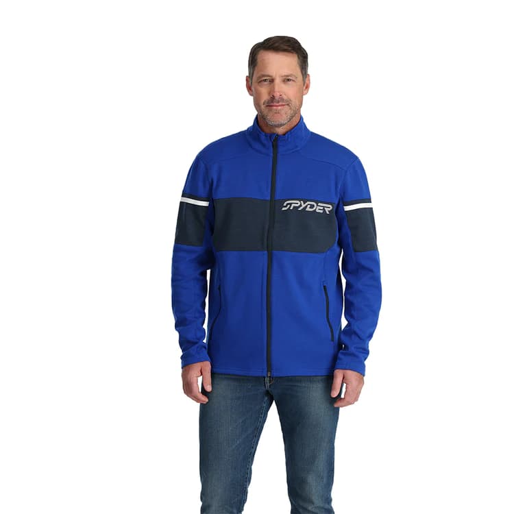 Мъжка блуза с цял цип Spyder M SPEED FLEECE JACKET ELECTRIC BLUE