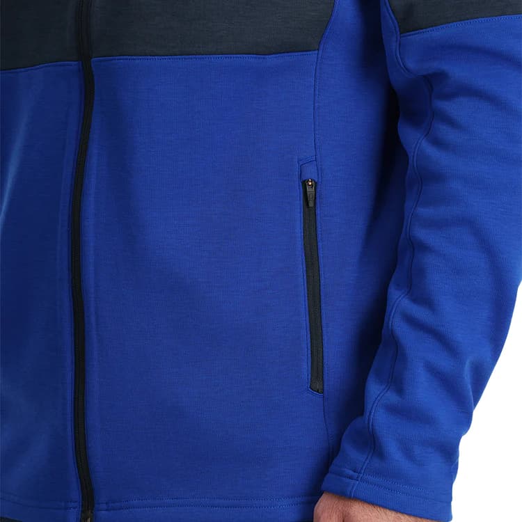 Мъжка блуза с цял цип Spyder M SPEED FLEECE JACKET ELECTRIC BLUE — снимка 3