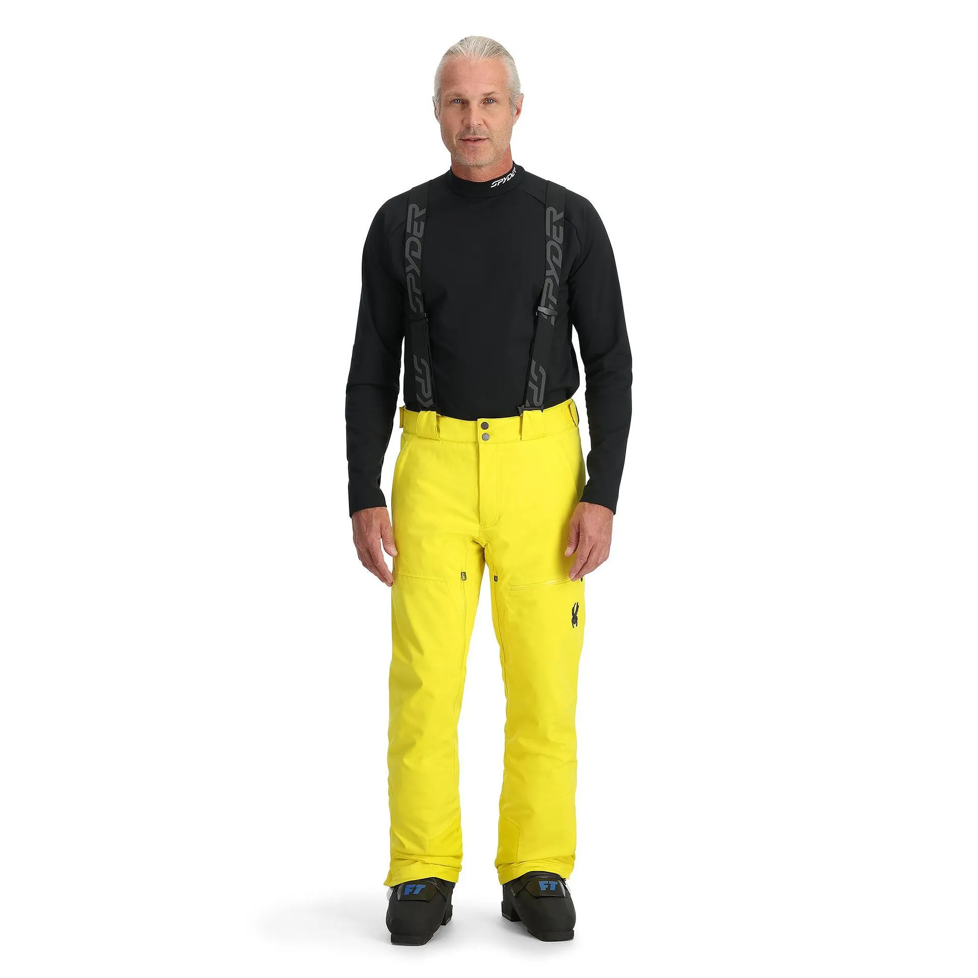 Мъжки Ски Панталон Spyder DARE PANTS ACID YELLOW — view 2