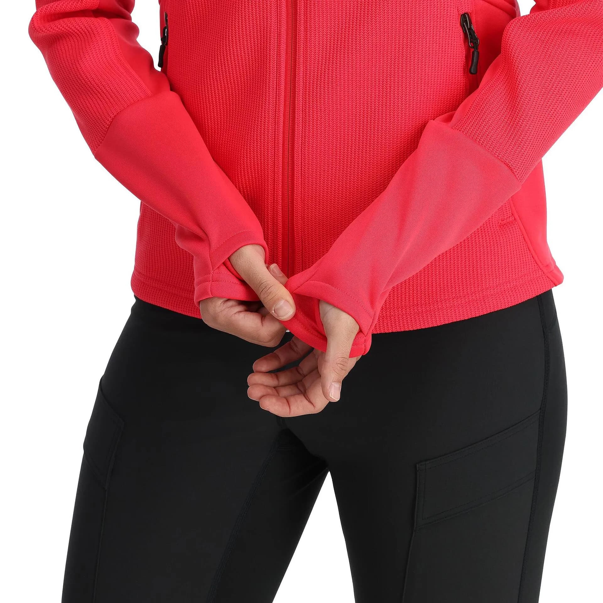 Дамска блуза с цял цип Spyder W BANDITA JACKET PRISM PINK — view 3