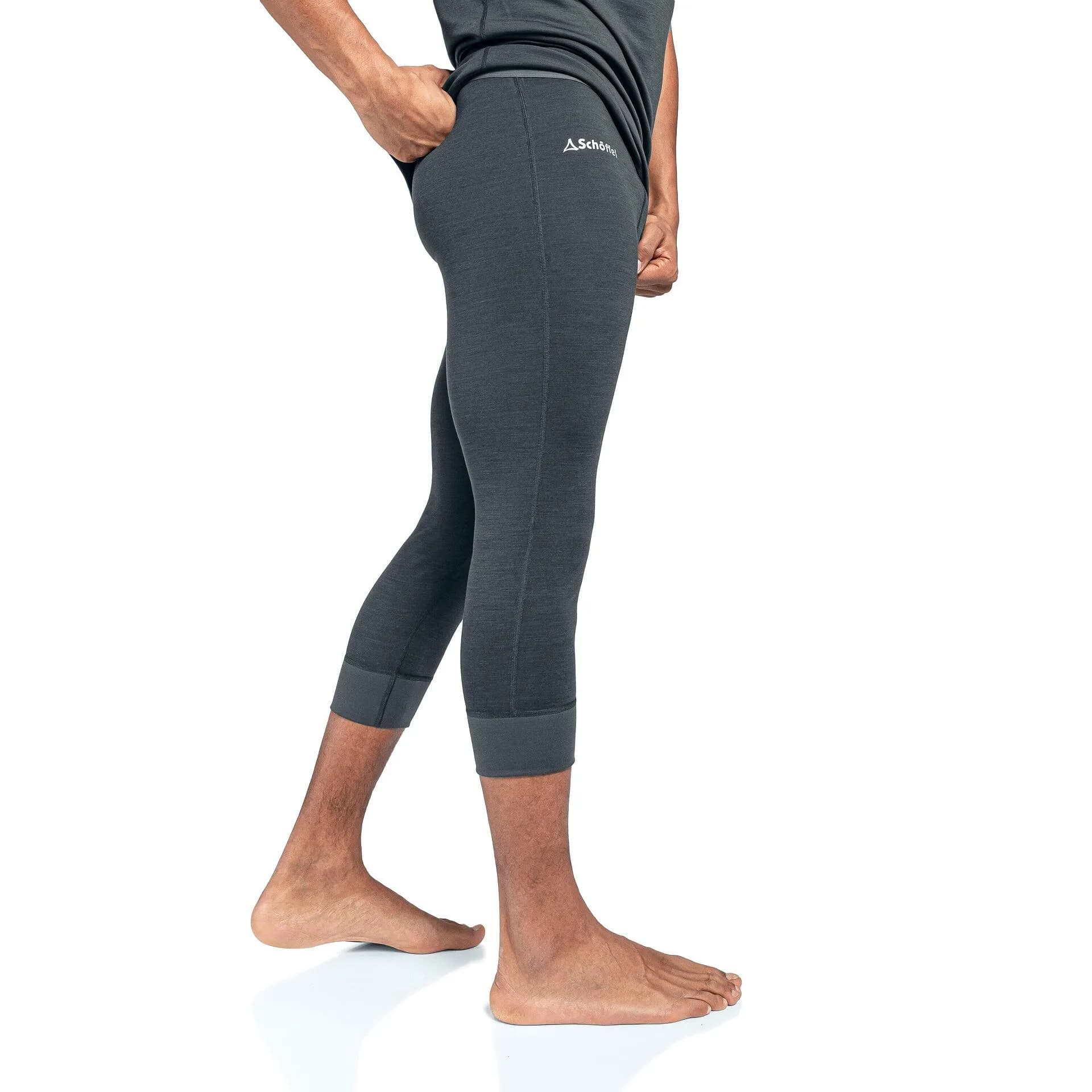 Мъжко Термобельо Клин SCHOFFEL Merino Sport Pants short pirate black — снимка 2