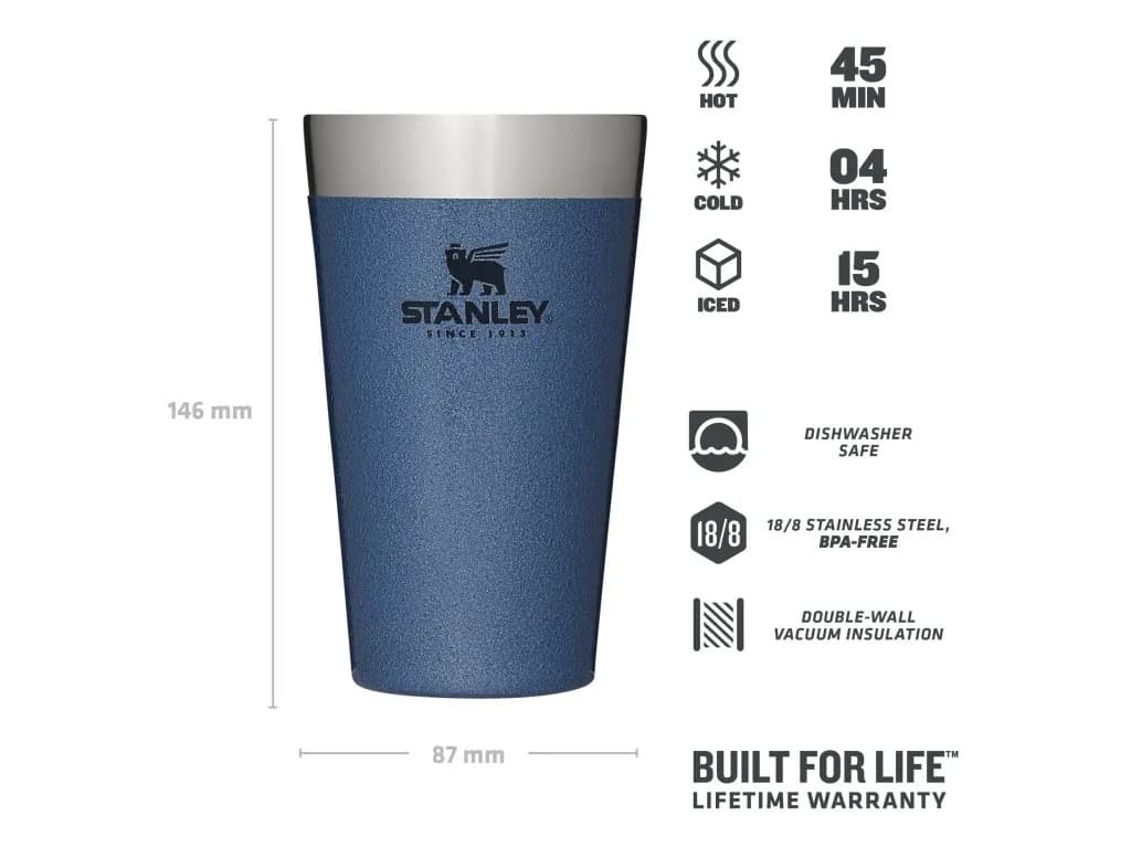 Термо Чаша За Бира STANLEY The Stacking Tumbler.47L/16oz Hammertone Lake — view 2