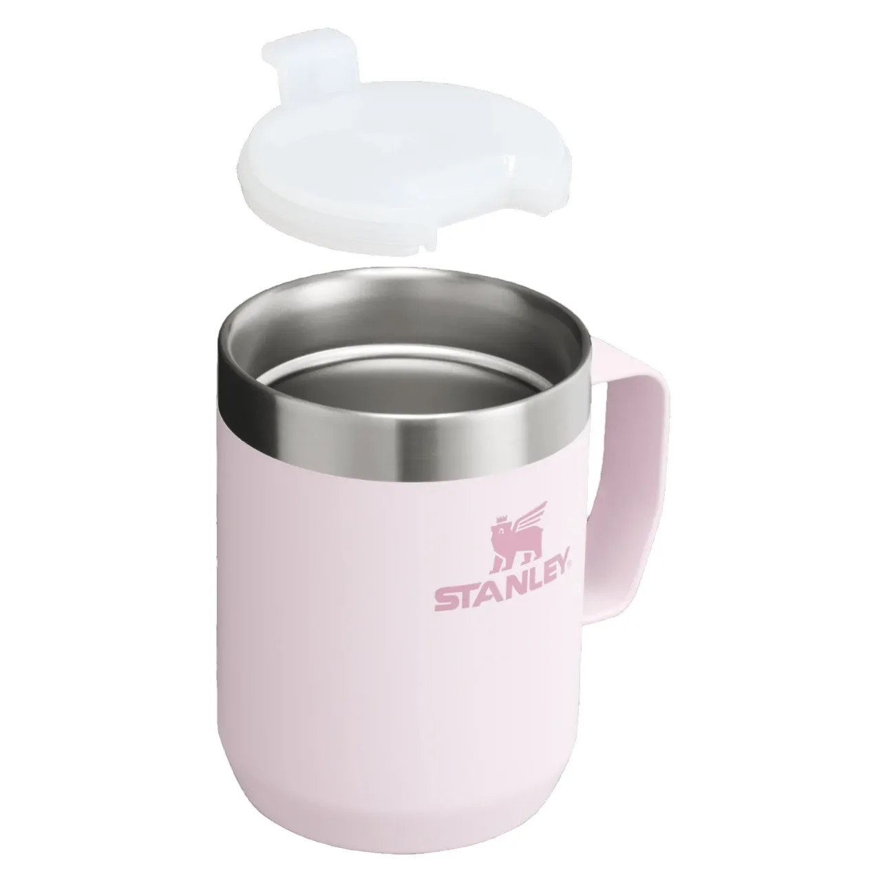 Термо Чаша STANLEY The Stay-Hot Camp Mug .23L / 8oz Rose Quartz — снимка 3