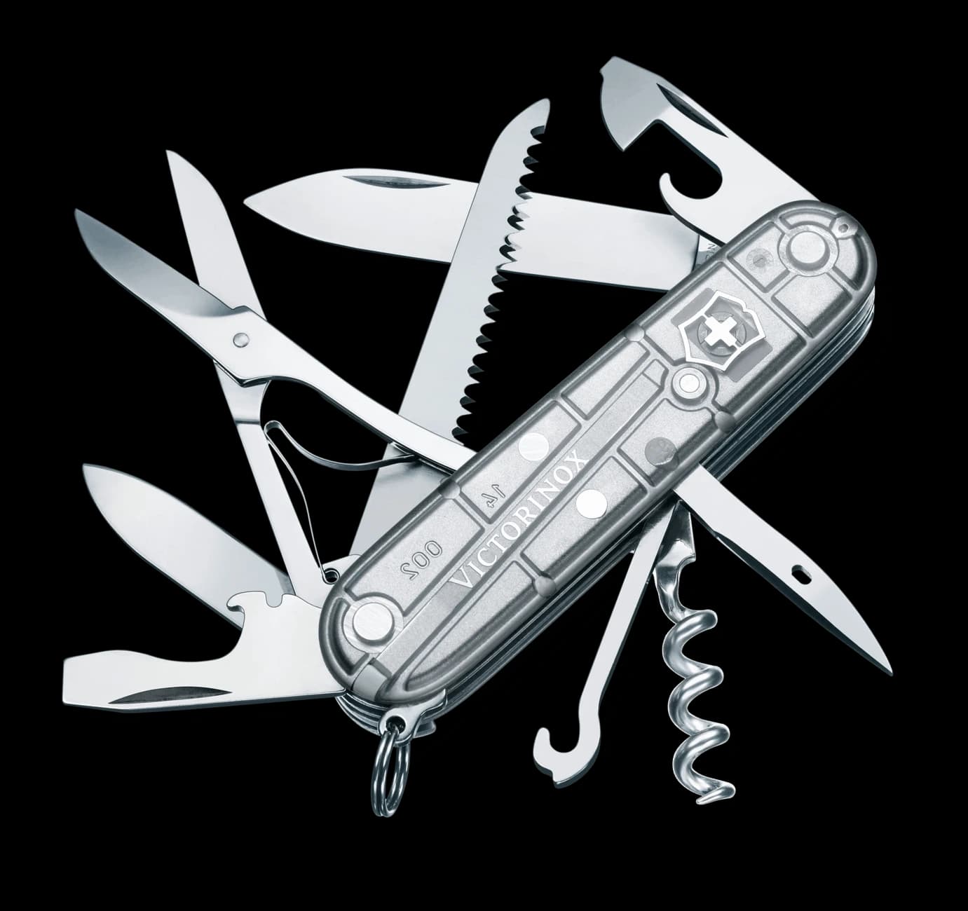 Швейцарски Джобен Нож Victorinox Huntsman Silver tech
