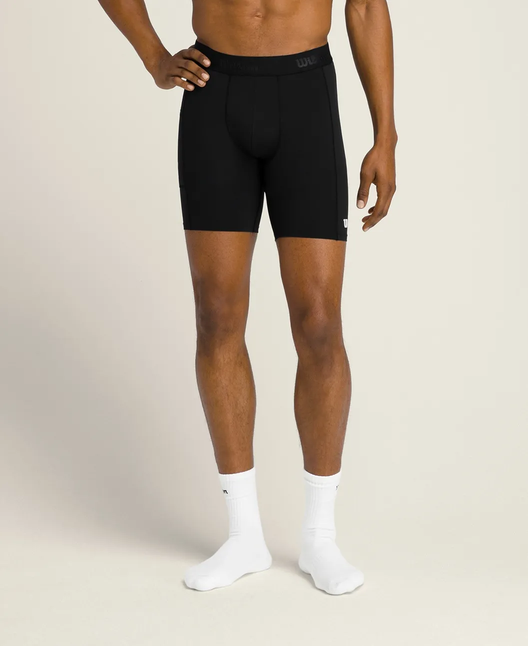 Мъжки Спортен Къс Клин Wilson COMPRESSION SHORT BLACK — view 4