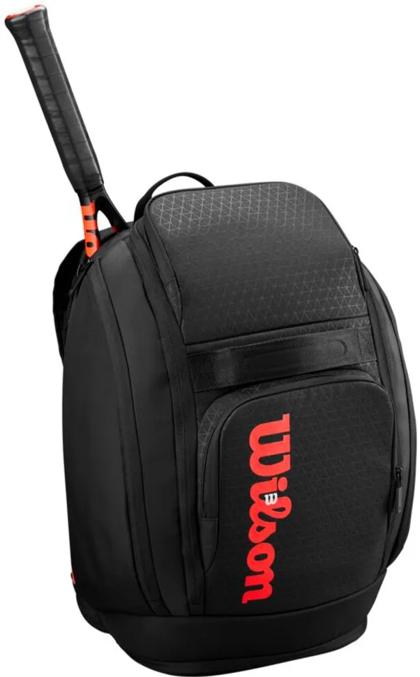 Раница за Тенис Wilson CLASH V3 BACKPACK BLACK/Infrared — снимка 2