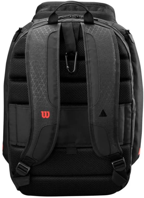 Раница за Тенис Wilson CLASH V3 BACKPACK BLACK/Infrared — снимка 3