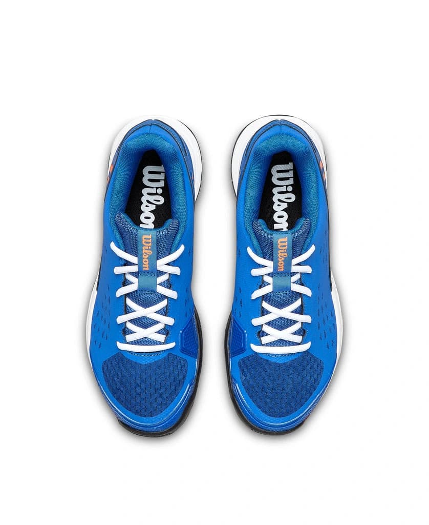 Детски Тенис Обувки Wilson RUSH PRO JR L Blue/Or — снимка 3
