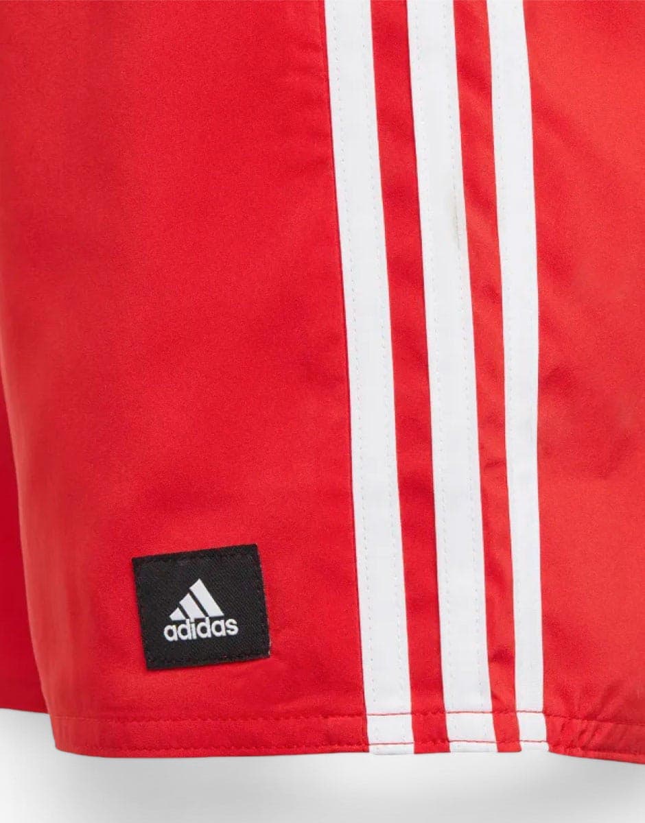 ADIDAS 3-Stripes Swim Shorts Red — view 3
