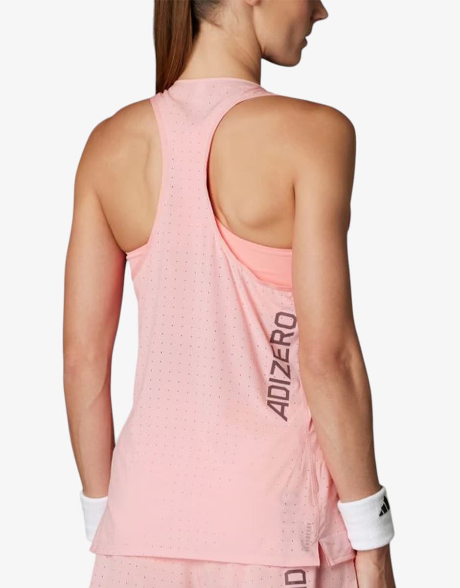 ADIDAS Adizero Running Tank Top Pink — снимка 2