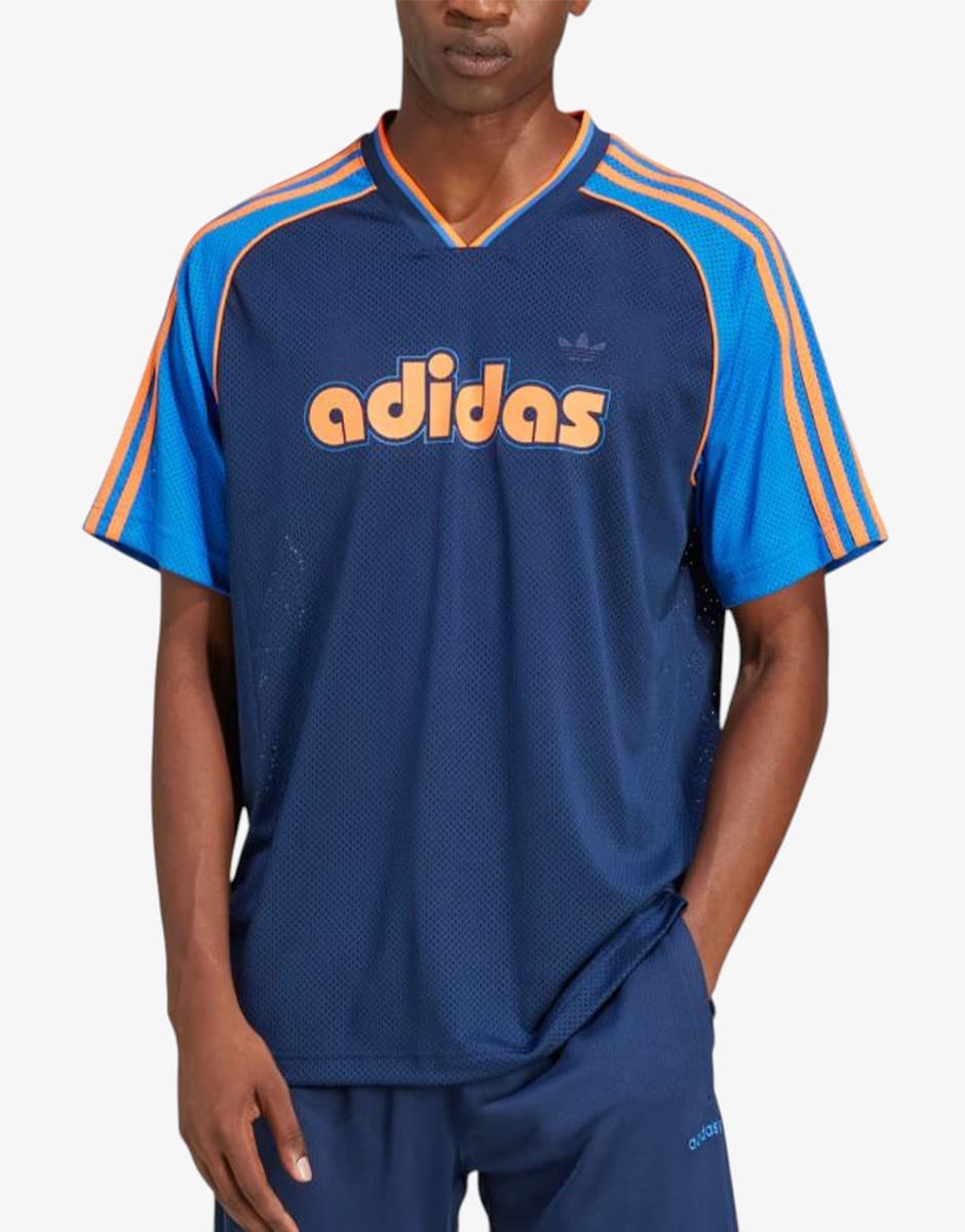 ADIDAS Short Sleeve Jersey Tee Blue