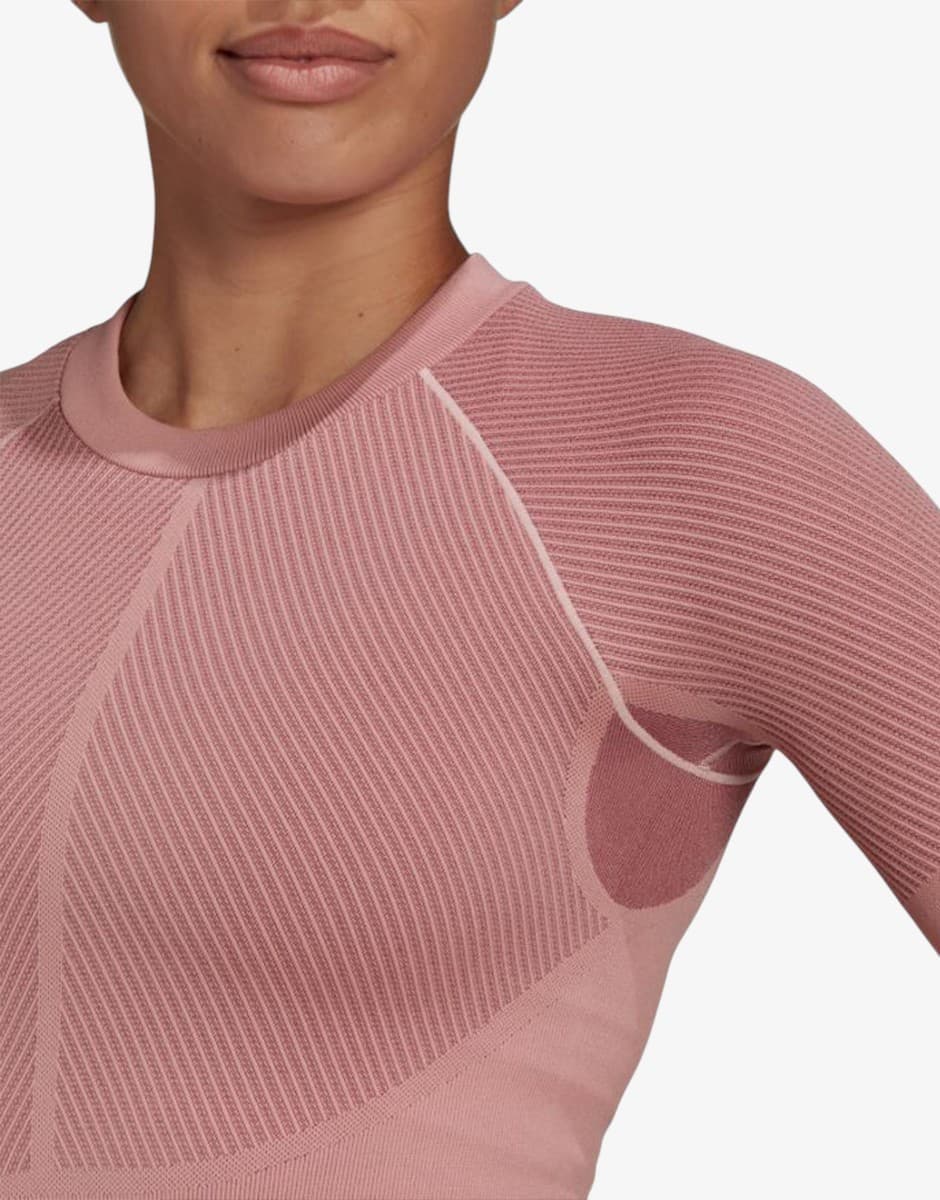 ADIDAS Versatile Aeroknit Tee Pink — снимка 3