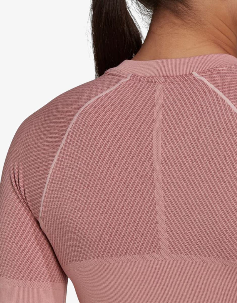 ADIDAS Versatile Aeroknit Tee Pink — снимка 4