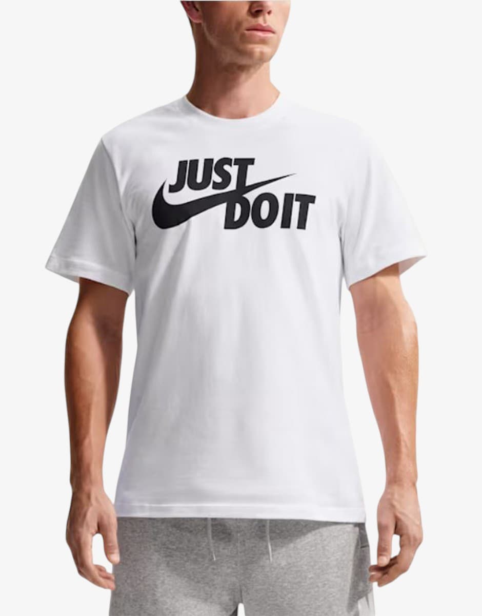 NIKE Just Do It Tee White / Black — view 3