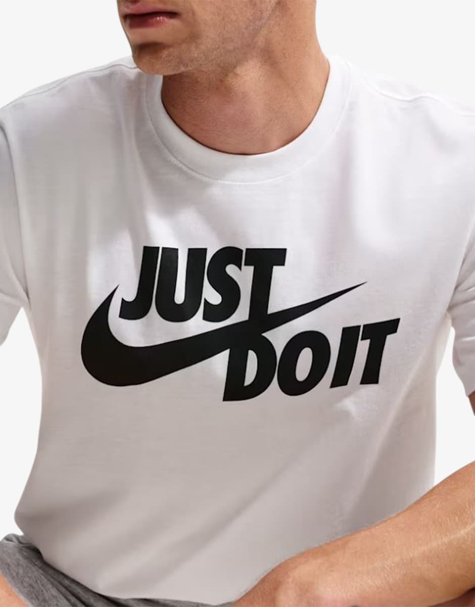NIKE Just Do It Tee White / Black — view 4