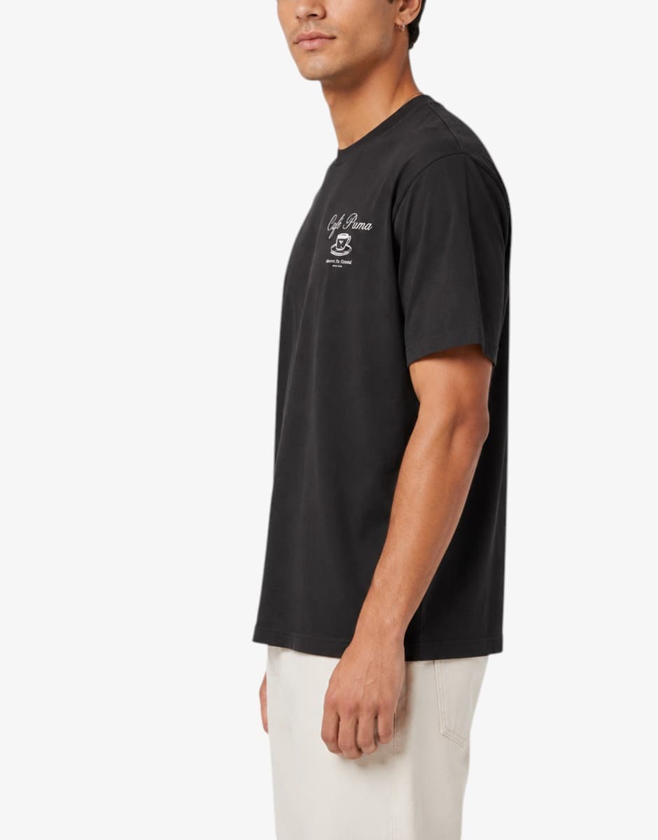 PUMA Classics Cafe Tee Black — снимка 2