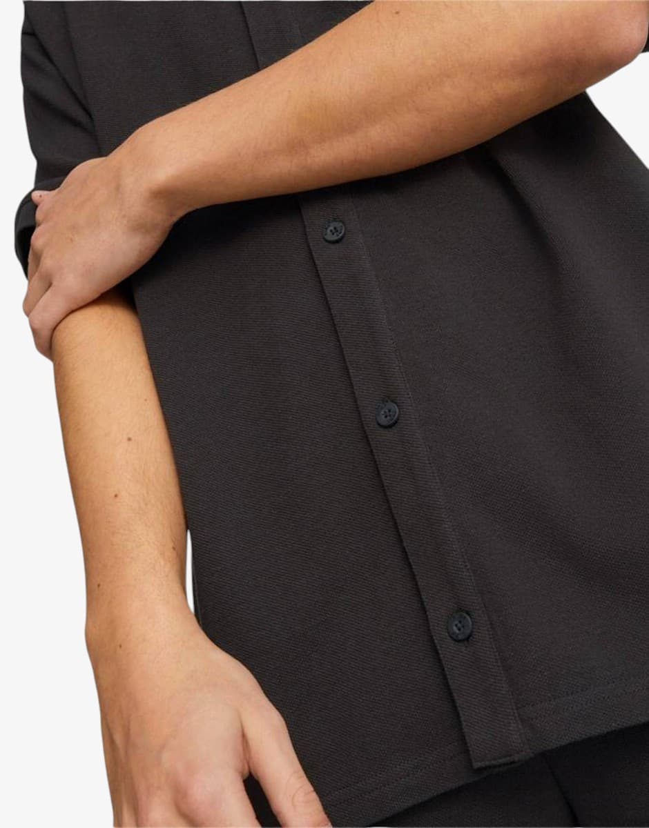 PUMA Classics Pique Shirt Black — снимка 4