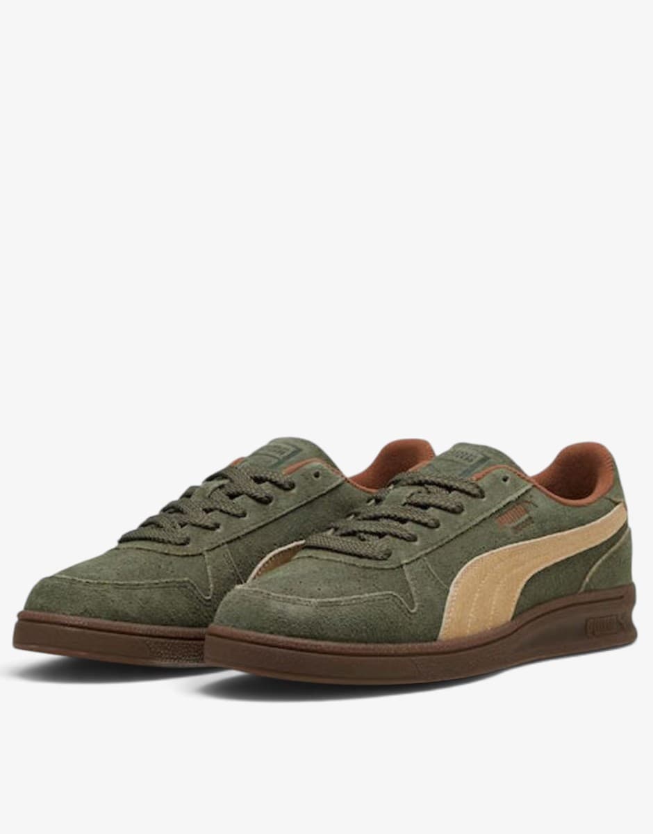 PUMA Indoor R-Suede Green/Brown — view 3