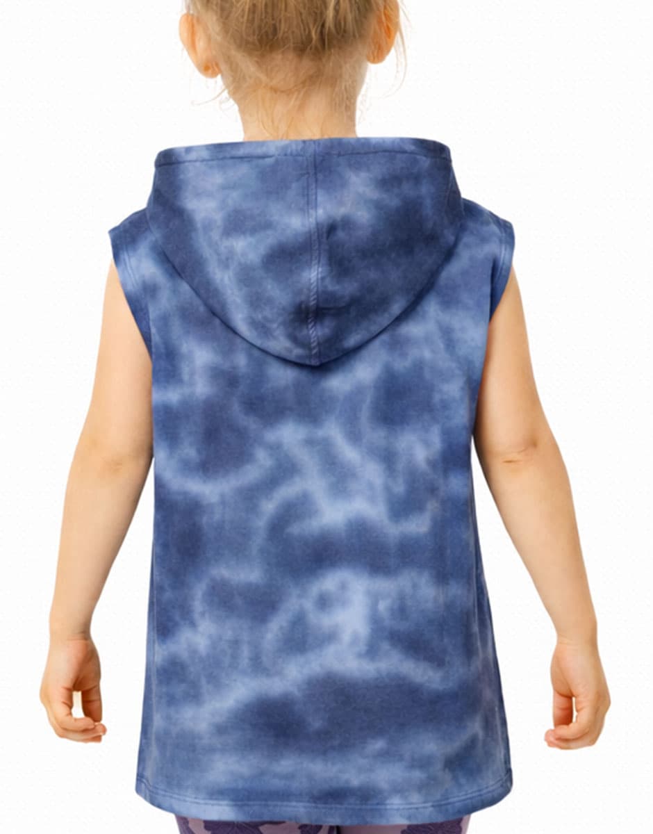 REEBOK Tie-Dye Hooded Tee Blue — view 2