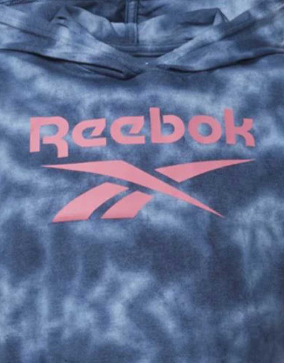 REEBOK Tie-Dye Hooded Tee Blue — view 4