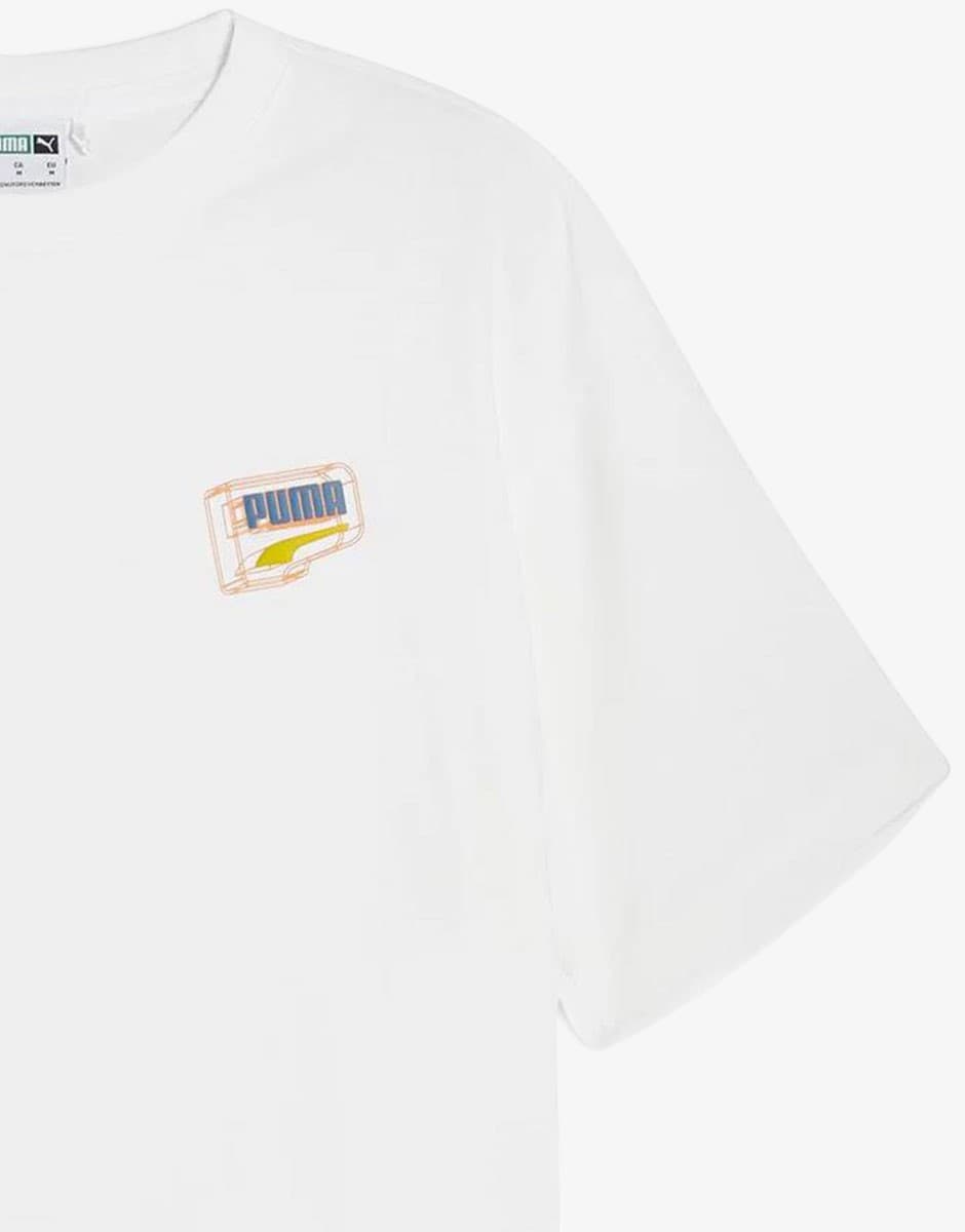 PUMA Downtown Graphic Tee White — снимка 3