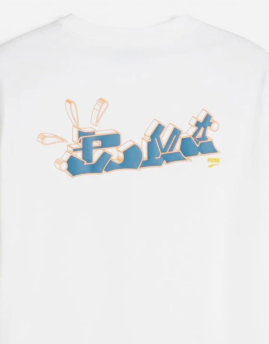 PUMA Downtown Graphic Tee White — снимка 4