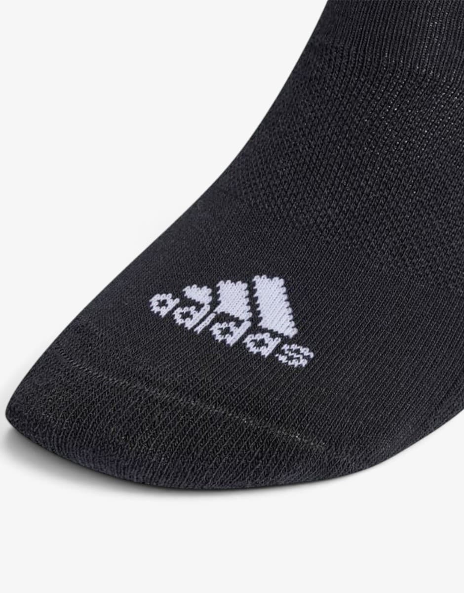 ADIDAS 3 Packs Cushioned Sportswear 3-Stripes Black — снимка 3