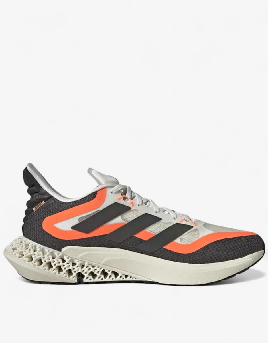 ADIDAS 4DFwd Pulse 2 Running Shoes White/Night Metallic/Orange — view 2