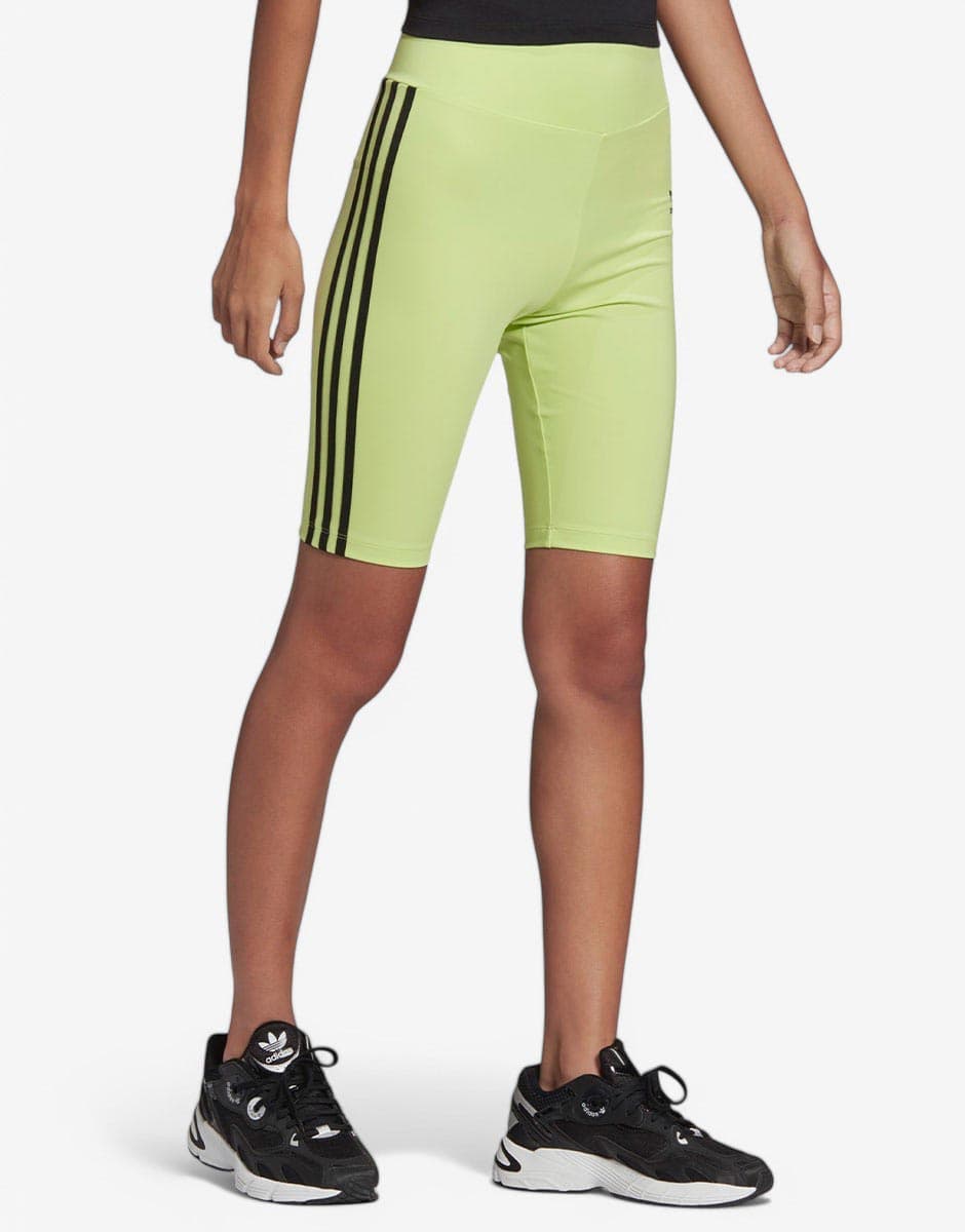 ADIDAS Adicolor Classics Primeblue High-Waisted Short Tights Yellow — снимка 3