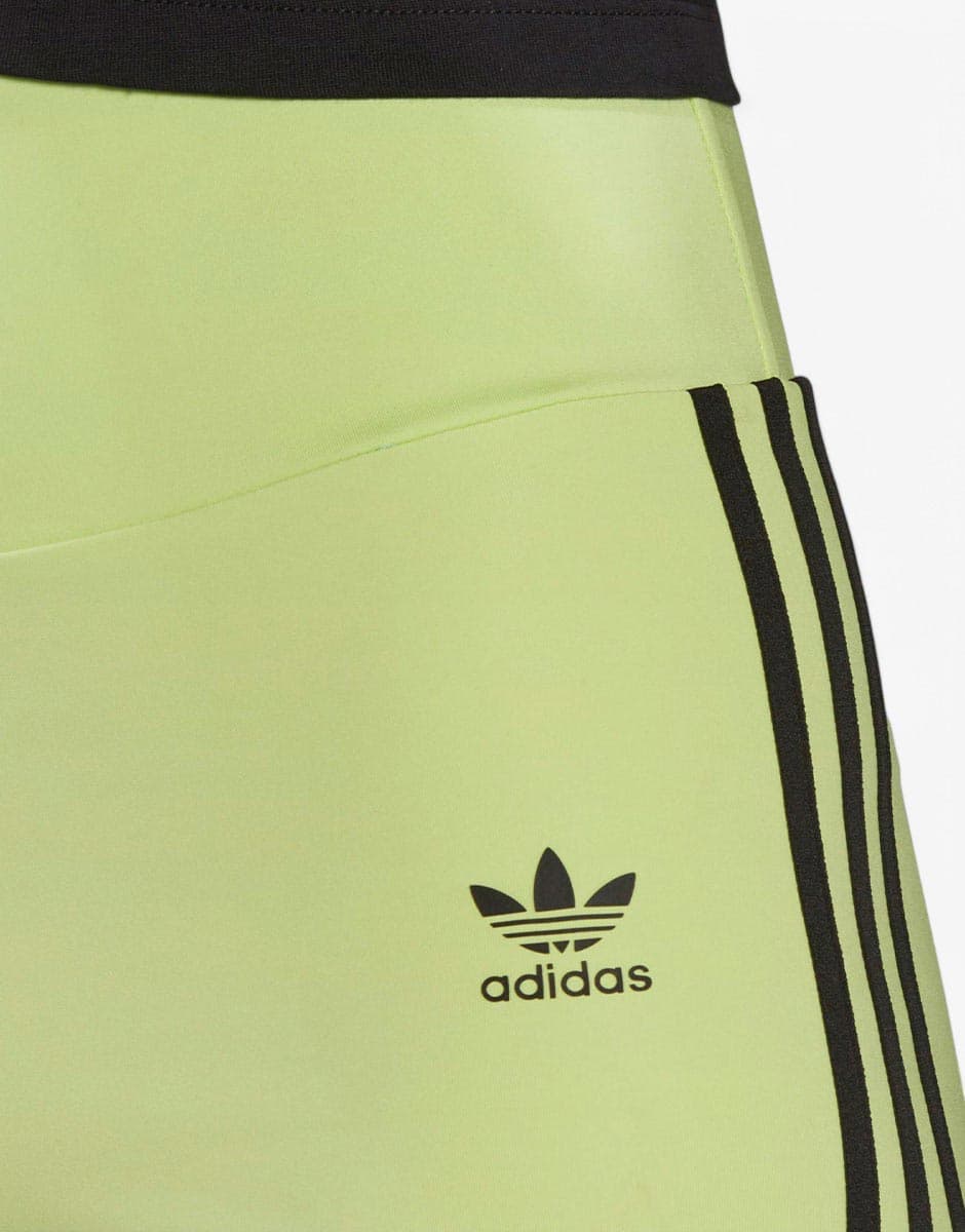 ADIDAS Adicolor Classics Primeblue High-Waisted Short Tights Yellow — снимка 4