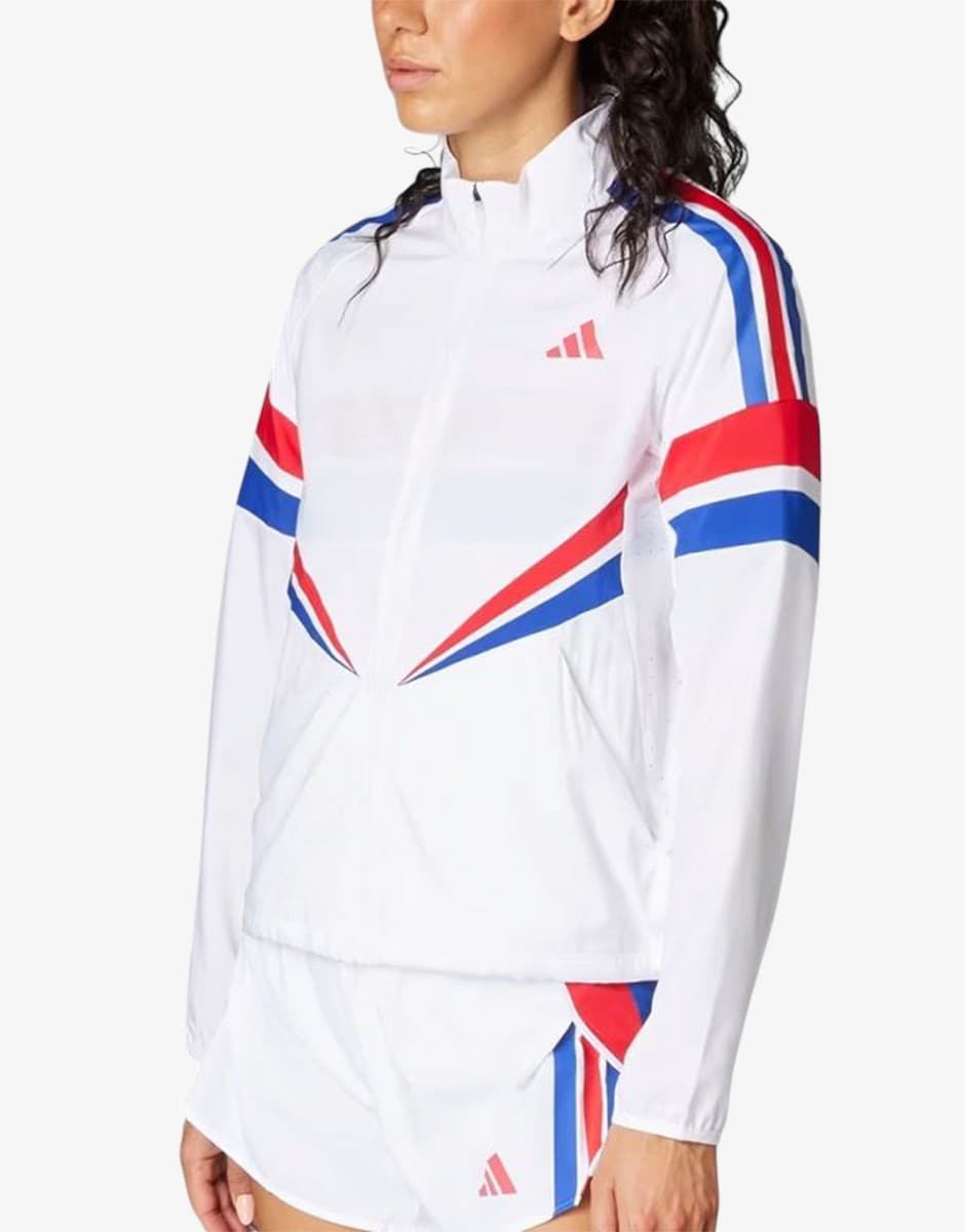 ADIDAS Adizero Retro Running Jacket White/Multicolor