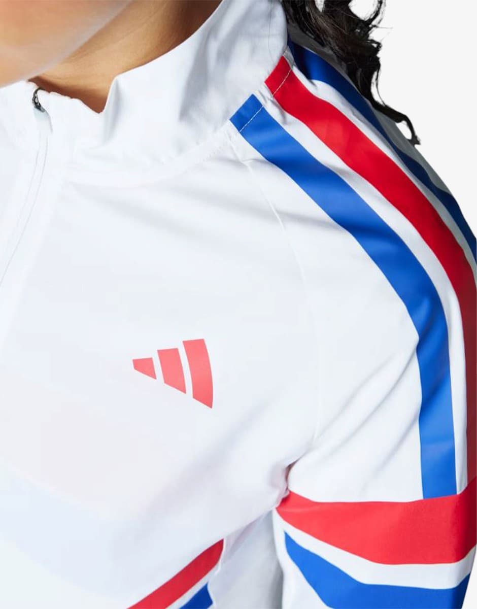 ADIDAS Adizero Retro Running Jacket White/Multicolor — снимка 3