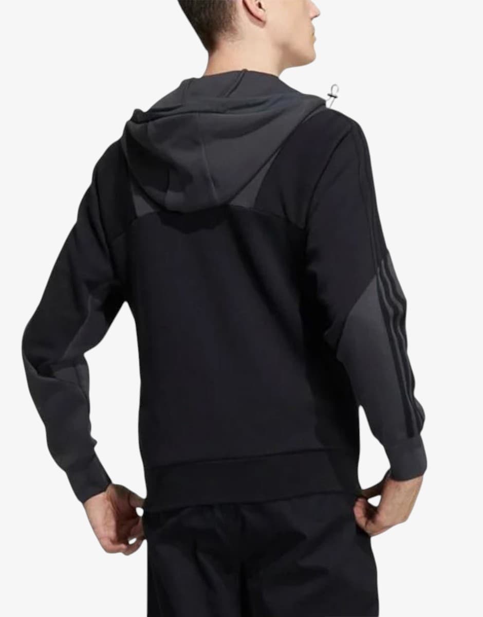 ADIDAS Casual Sports Hooded Splicing Black — снимка 2
