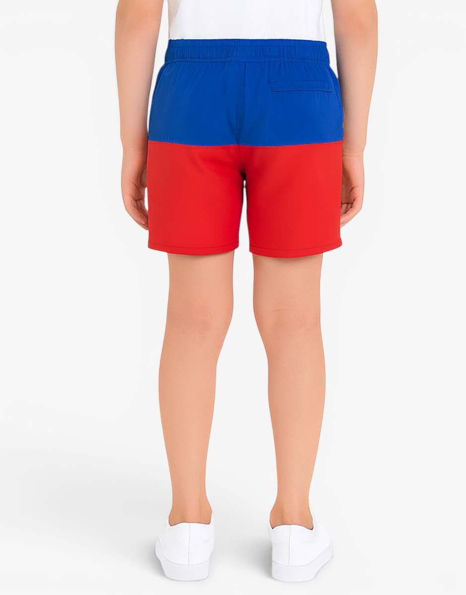 ADIDAS Colorblock Swim Shorts Red/Blue — снимка 2