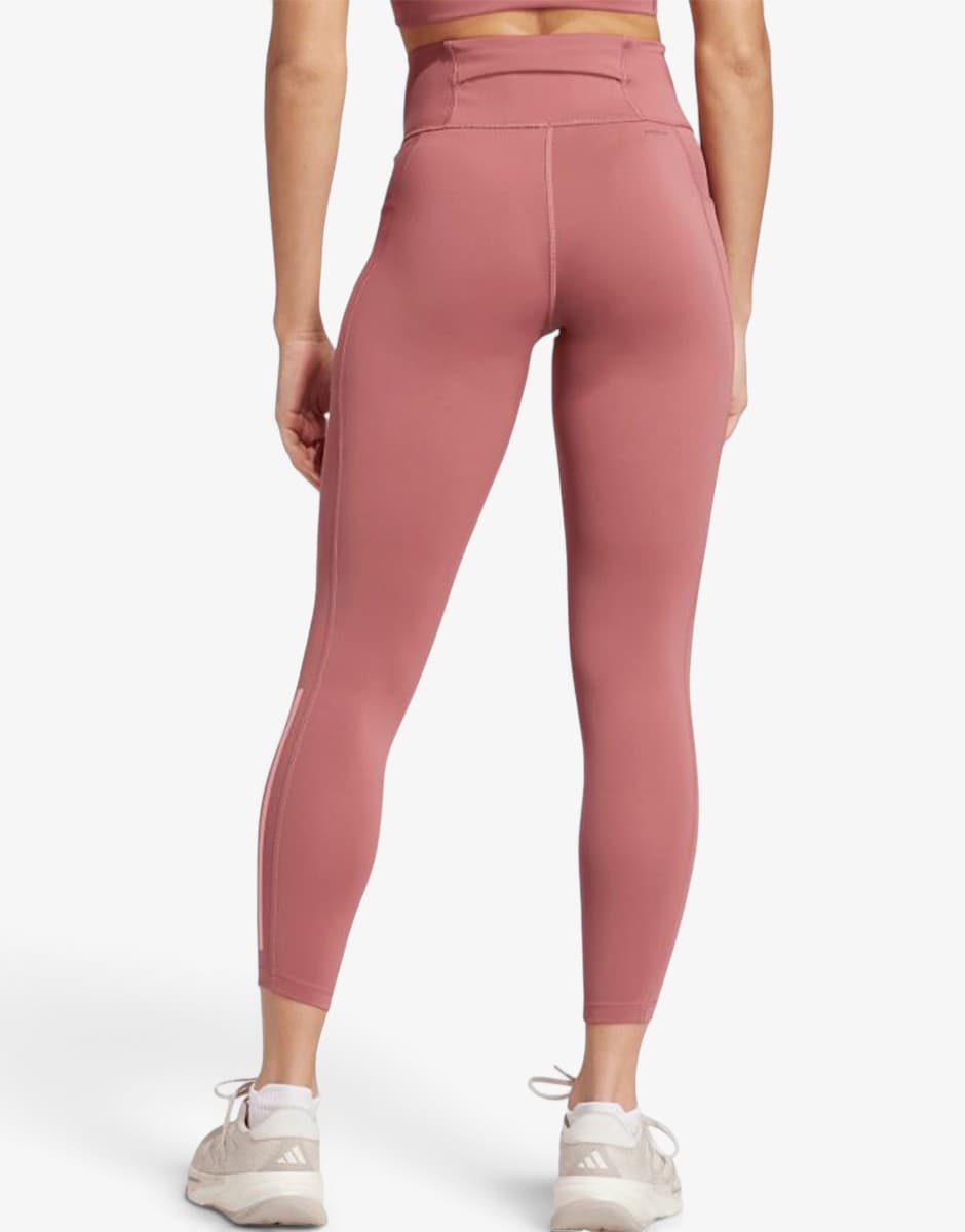 ADIDAS Dailyrun 3-Stripes 7/8 Leggings Pink — снимка 2