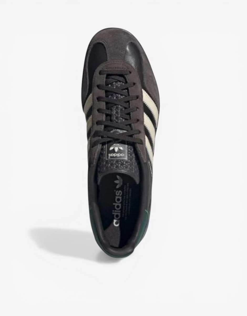 ADIDAS Gazelle Indoor Leather Shoes Black/Brown — снимка 5