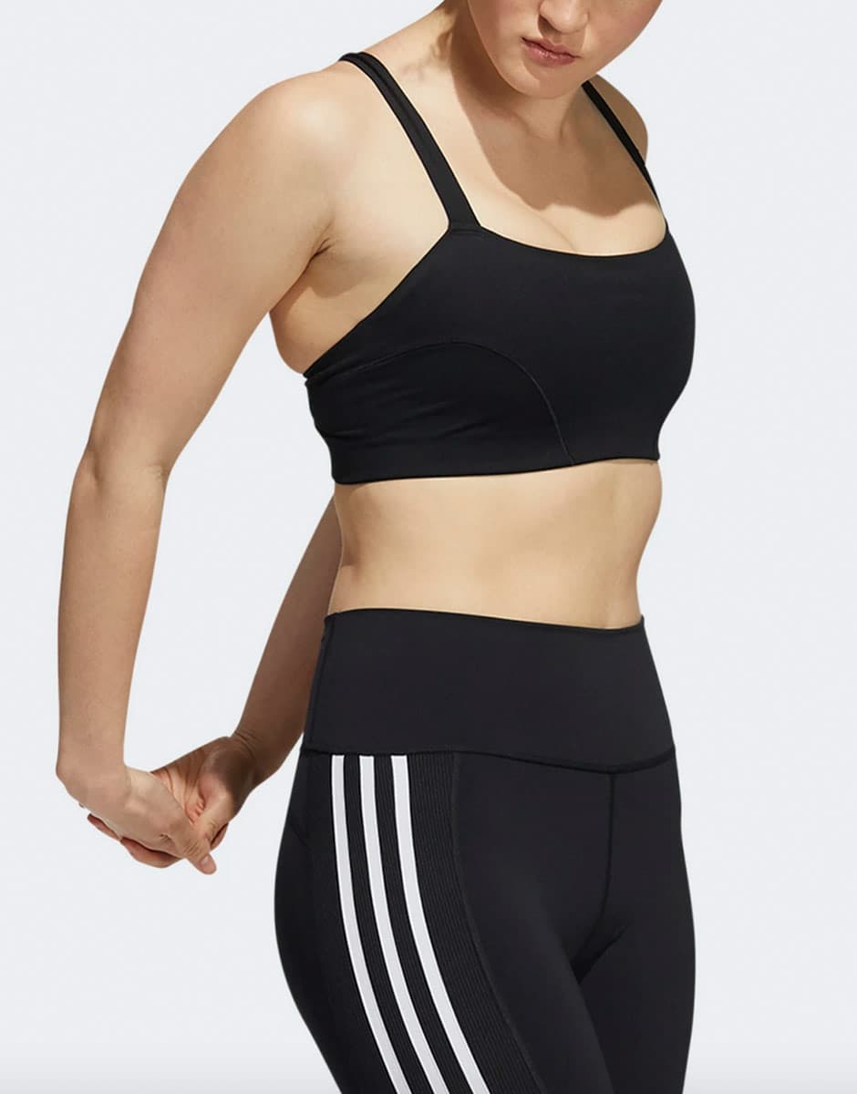 ADIDAS Light-Support Yoga Bra Black — снимка 3