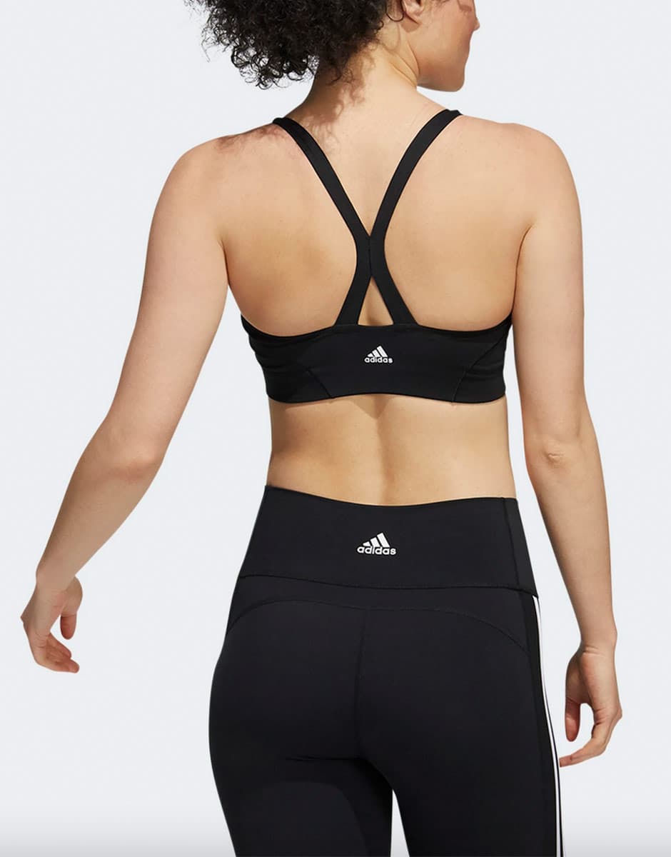 ADIDAS Light-Support Yoga Bra Black — снимка 4