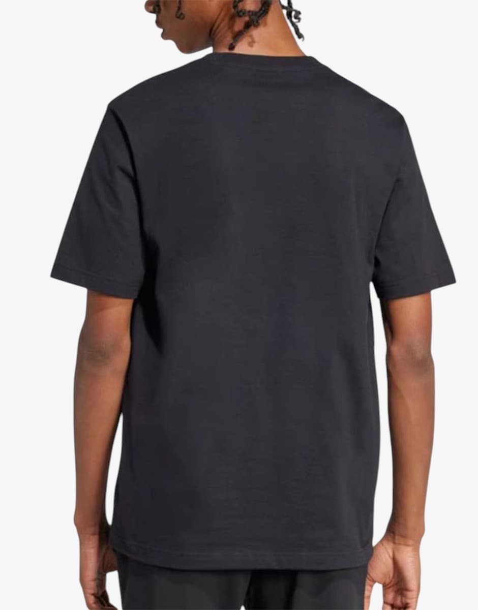 ADIDAS Lounge Slides Graphic Pocket Tee Black — view 2