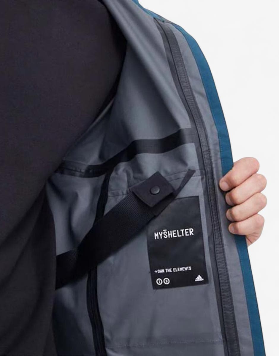 ADIDAS Myshelter Rain.Rdy Jacket Turquoise — view 3